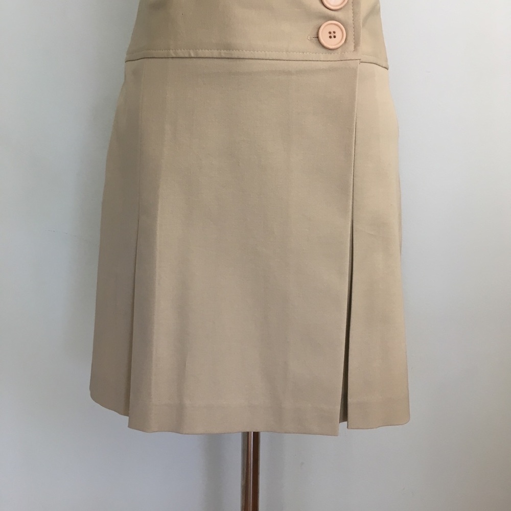 Wrap around skirt Beige With Accent Buttons Small